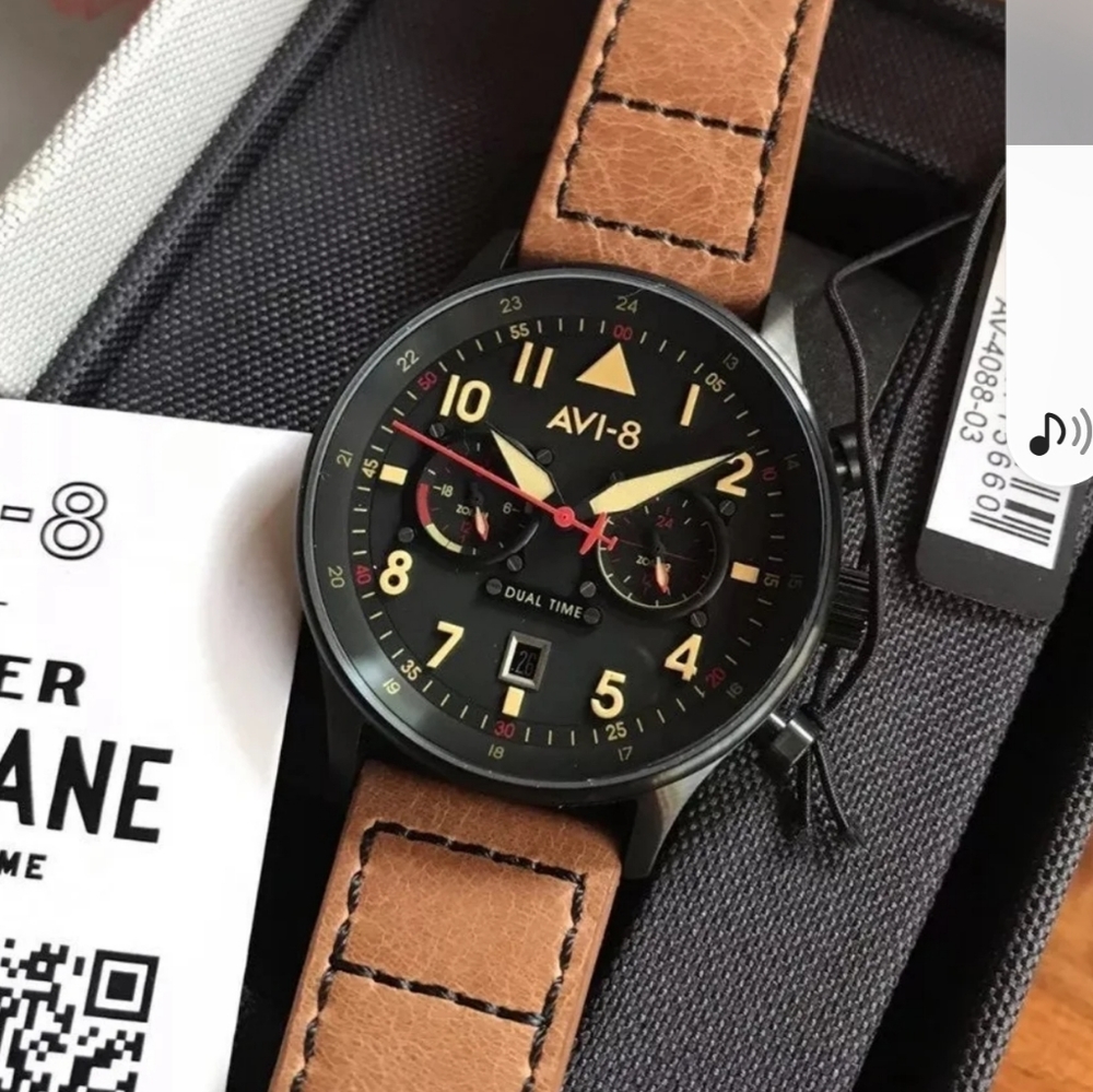 Avi-8 Hurricane Carey Dual Time Watch